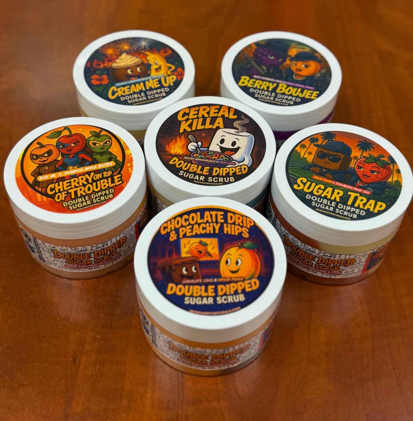 Double Dipped Sugar Scrubs - Pro Grade